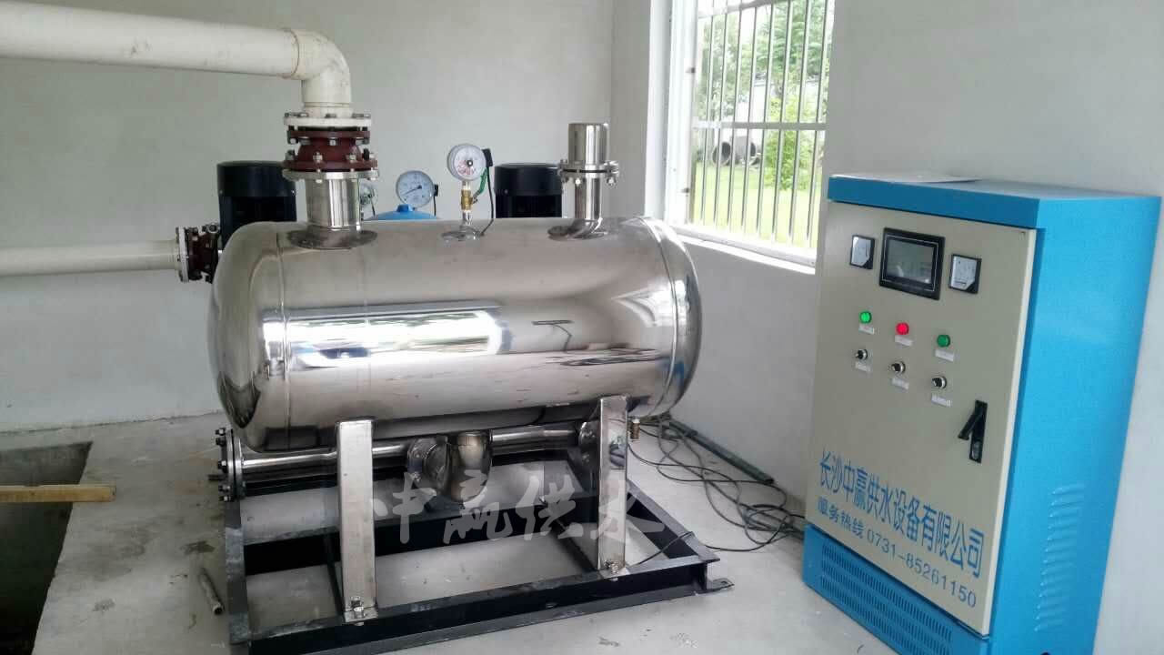 無負(fù)壓無吸程供水設(shè)備安裝調(diào)試完畢，正常運行